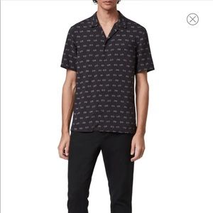 ALLSAINTS Short Sleeve Button-Up Camp Shirt